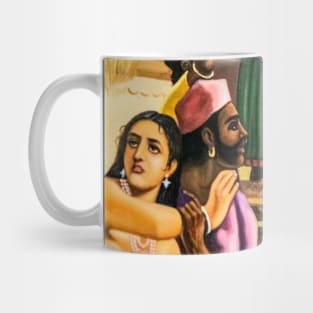 Painting, scene of rajasthan Mug